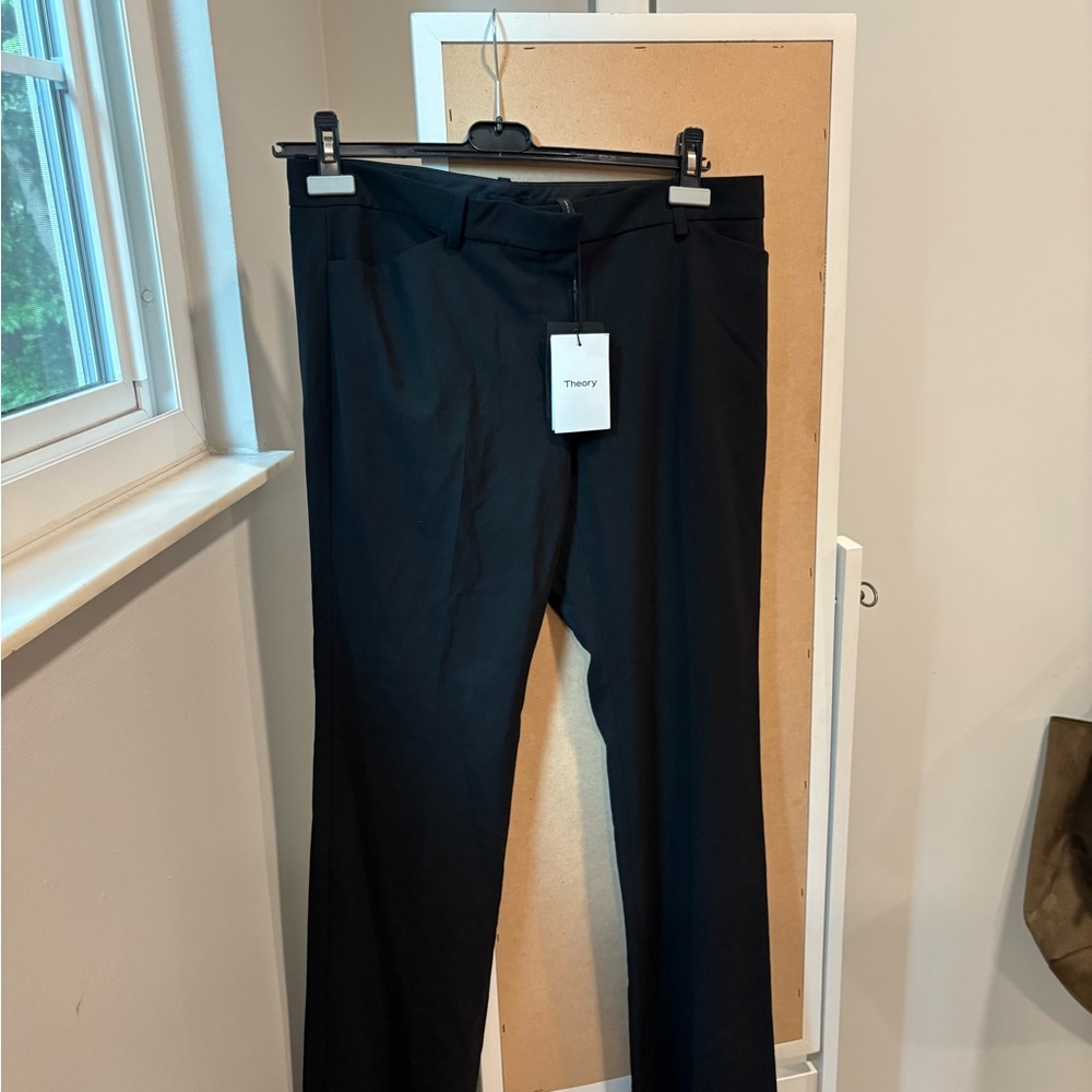 Theory Black Straight-Leg Dress Pants NWT Size 12